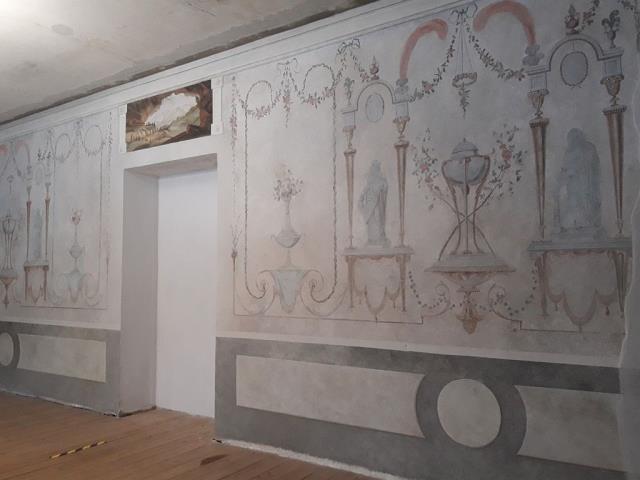 18.gs. sienas gleznojuma restaurācija